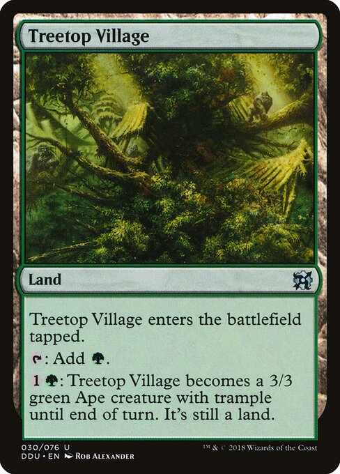 Duel Decks: Elves vs. Inventors - 30 - Treetop Village - Uncommon