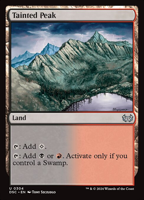 Duskmourn: House of Horror Commander - 304 - Tainted Peak - Uncommon