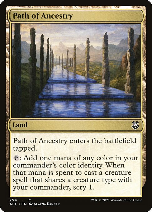 Forgotten Realms Commander - 254 - Path of Ancestry - Common