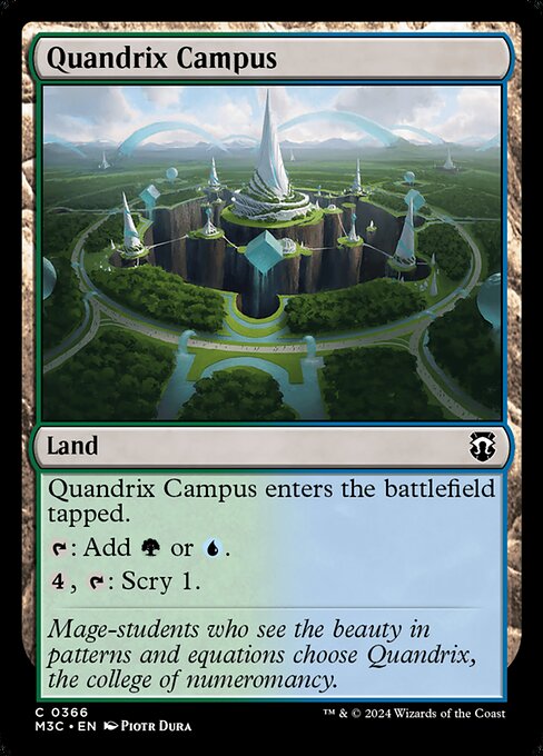 Modern Horizons 3 Commander - 366 - Quandrix Campus - Common