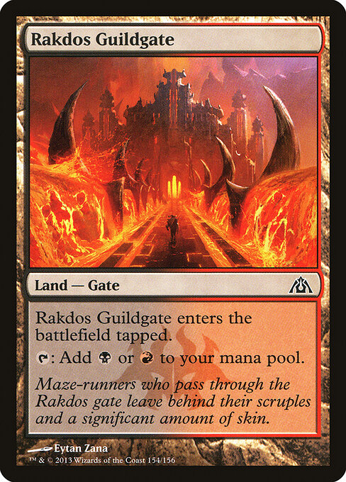 Dragon's Maze - 154 - Rakdos Guildgate - Common