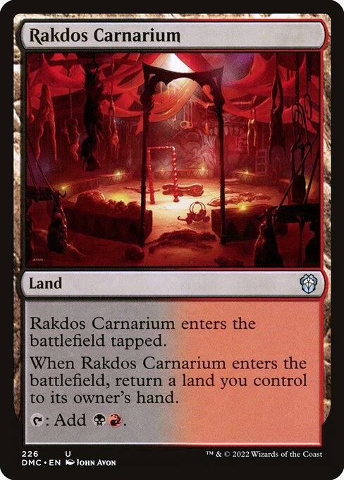 Dominaria United Commander - 226 - Rakdos Carnarium - Uncommon