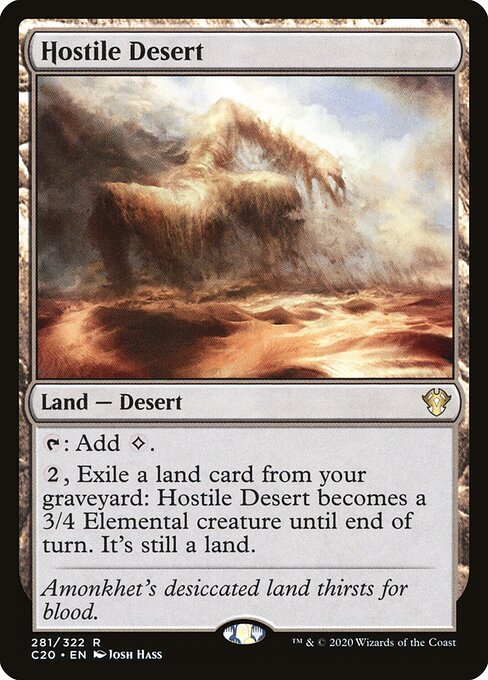 Commander 2020 - 281 - Hostile Desert - Rare