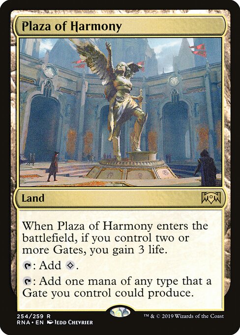 Ravnica Allegiance - 254 - Plaza of Harmony - Rare