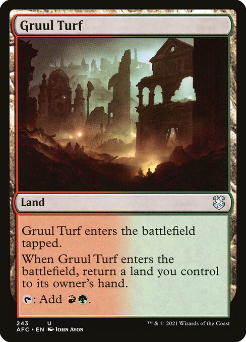 Forgotten Realms Commander - 243 - Gruul Turf - Uncommon