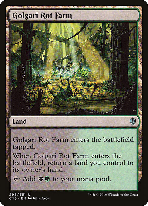 Commander 2016 - 298 - Golgari Rot Farm - Uncommon