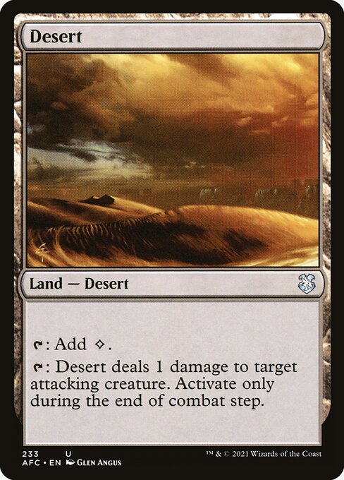 Forgotten Realms Commander - 233 - Desert - Uncommon