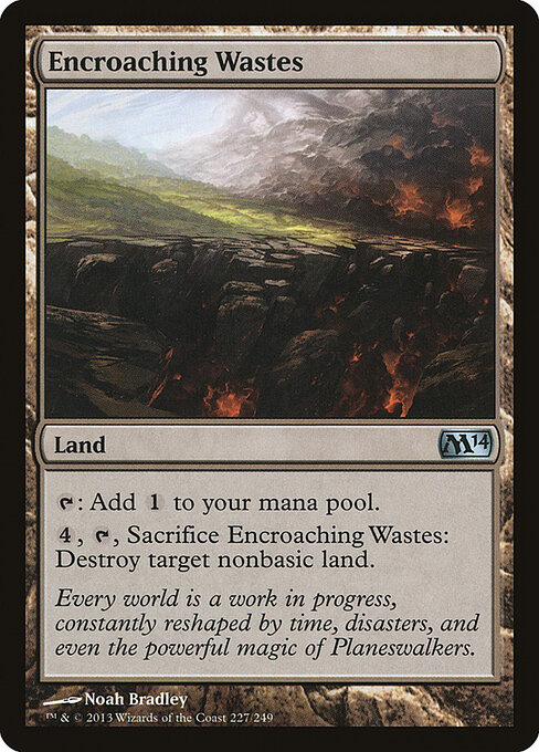 Magic 2014 - 227 - Encroaching Wastes - Uncommon