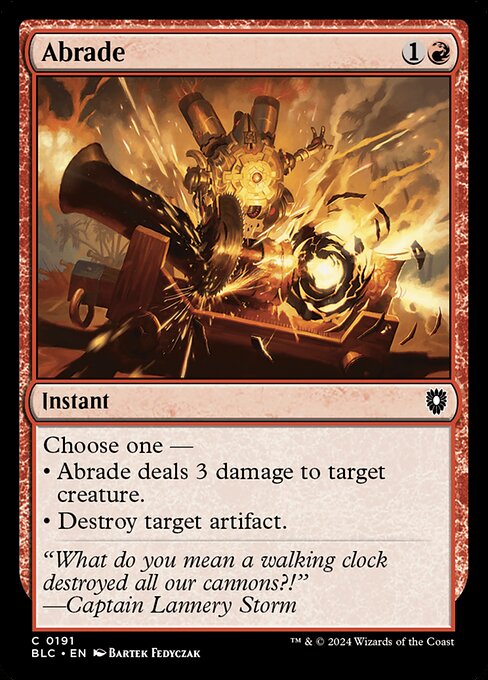 Bloomburrow Commander - 191 - Abrade - Common