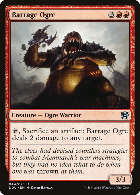 Duel Decks: Elves vs. Inventors - 44 - Barrage Ogre - Uncommon