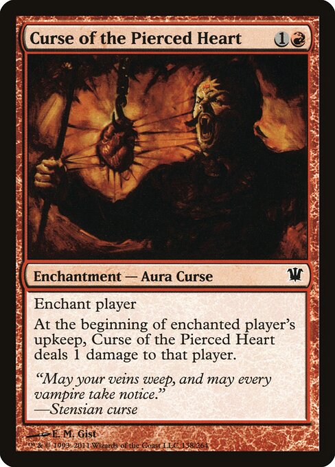 Innistrad - 138 - Curse of the Pierced Heart - Common