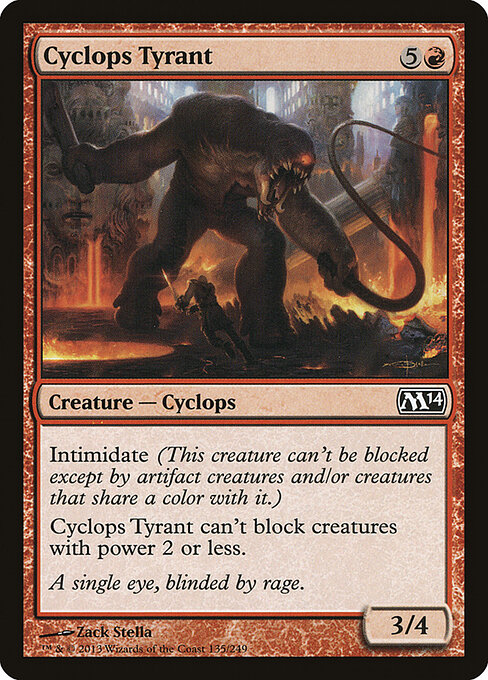 Magic 2014 - 135 - Cyclops Tyrant - Common