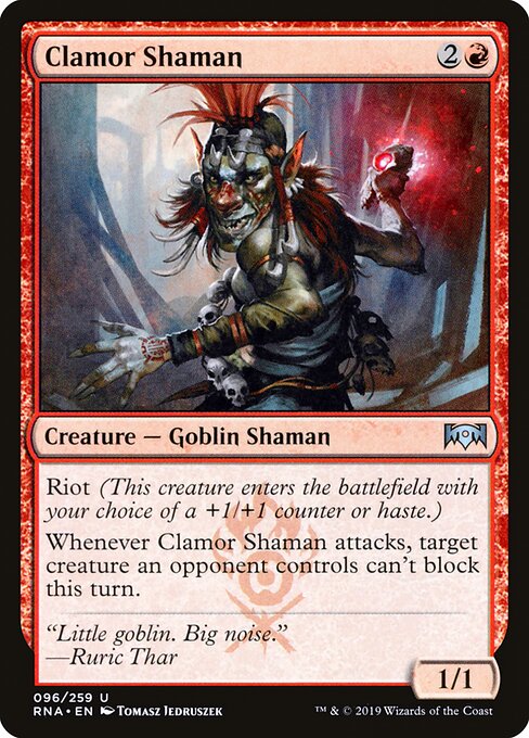Ravnica Allegiance - 96 - Clamor Shaman - Uncommon