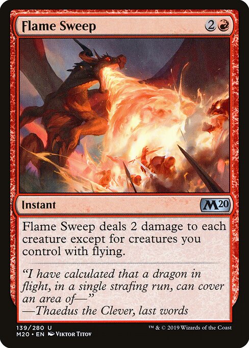 Core Set 2020 - 139 - Flame Sweep - Uncommon