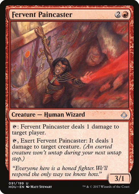 Hour of Devastation - 91 - Fervent Paincaster - Uncommon
