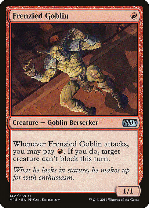 Magic 2015 - 142 - Frenzied Goblin - Uncommon