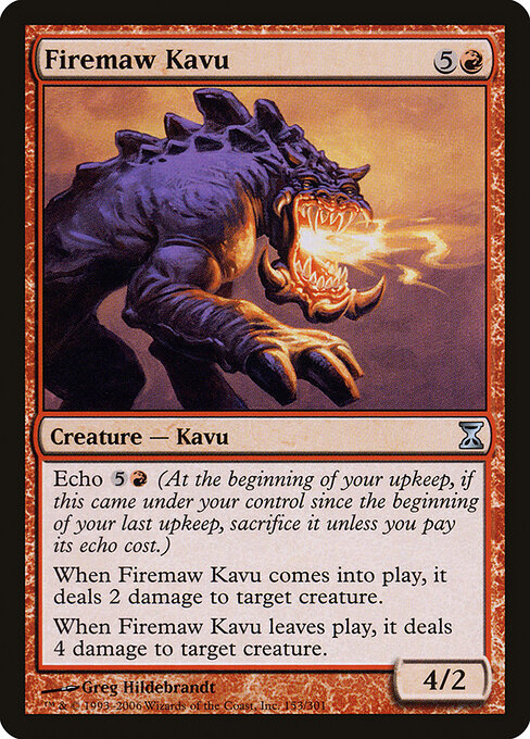 Time Spiral - 153 - Firemaw Kavu - Uncommon