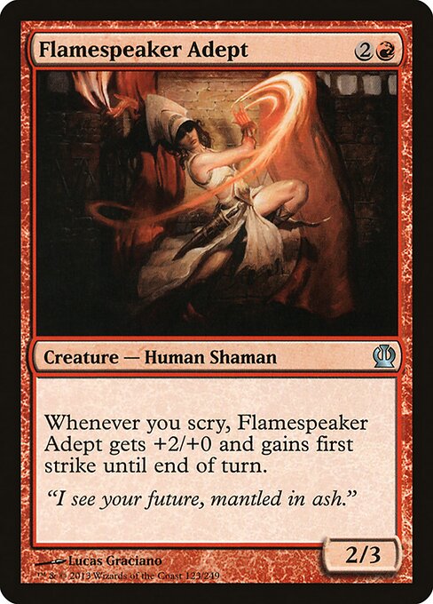 Theros - 123 - Flamespeaker Adept - Uncommon