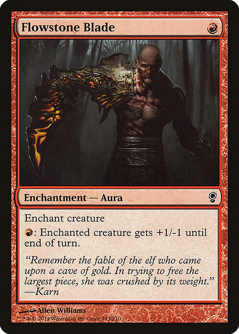 Conspiracy - 143 - Flowstone Blade - Common