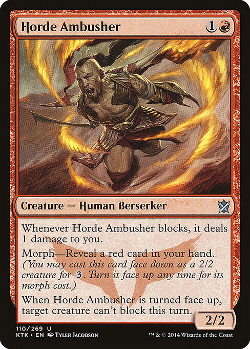 Khans of Tarkir - 110 - Horde Ambusher - Uncommon