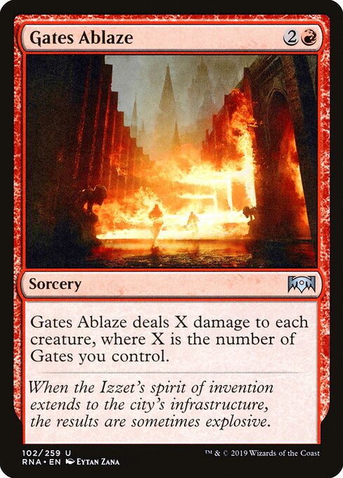 Ravnica Allegiance - 102 - Gates Ablaze - Uncommon