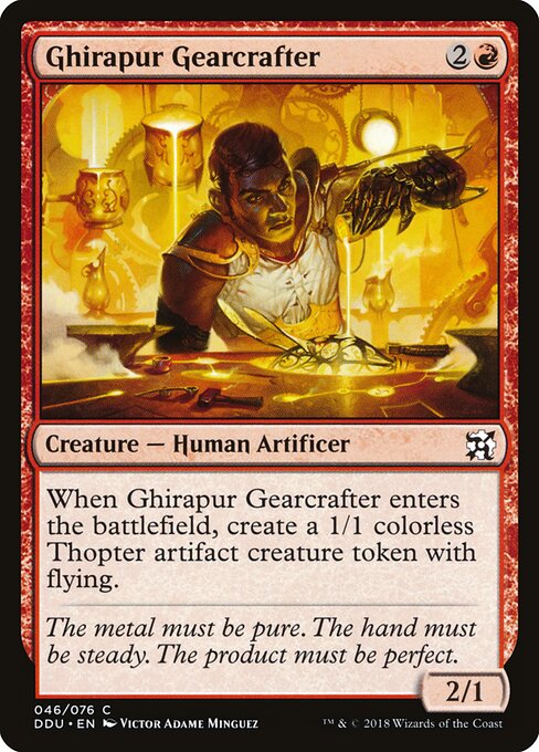 Duel Decks: Elves vs. Inventors - 46 - Ghirapur Gearcrafter - Common