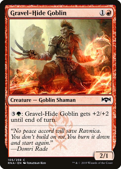 Ravnica Allegiance - 105 - Gravel-Hide Goblin - Common