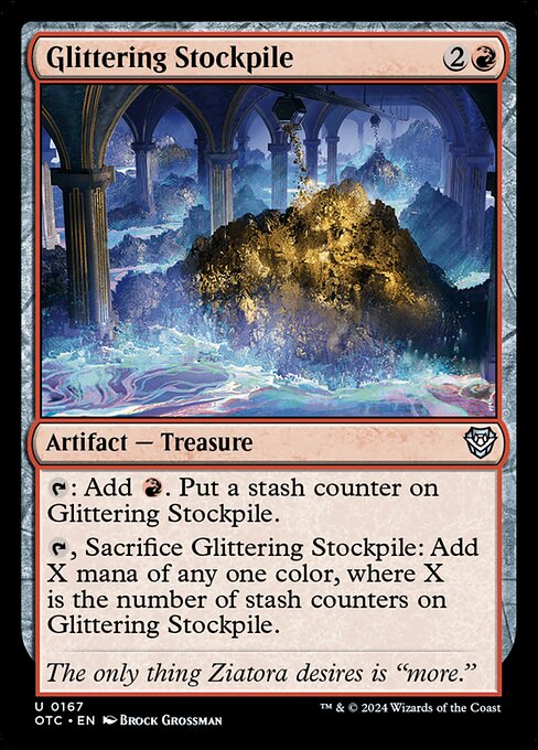 Outlaws of Thunder Junction Commander - 167 - Glittering Stockpile - Uncommon
