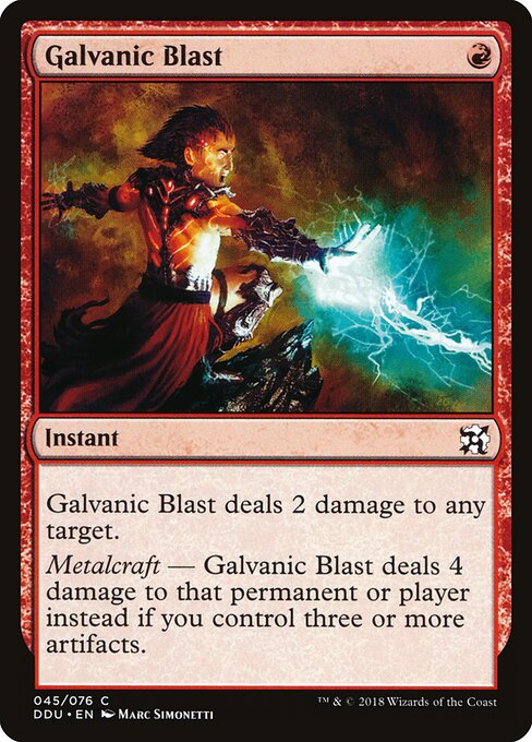 Duel Decks: Elves vs. Inventors - 45 - Galvanic Blast - Common