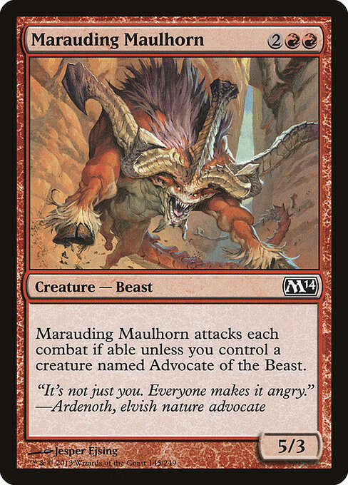 Magic 2014 - 145 - Marauding Maulhorn - Common
