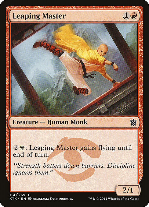 Khans of Tarkir - 114 - Leaping Master - Common