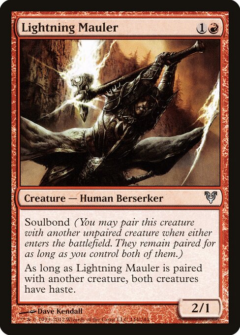 Avacyn Restored - 144 - Lightning Mauler - Uncommon