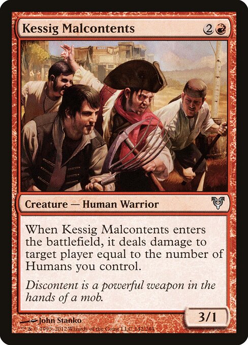 Avacyn Restored - 142 - Kessig Malcontents - Uncommon