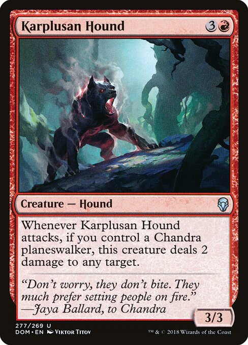 Dominaria - 277 - Karplusan Hound - Uncommon