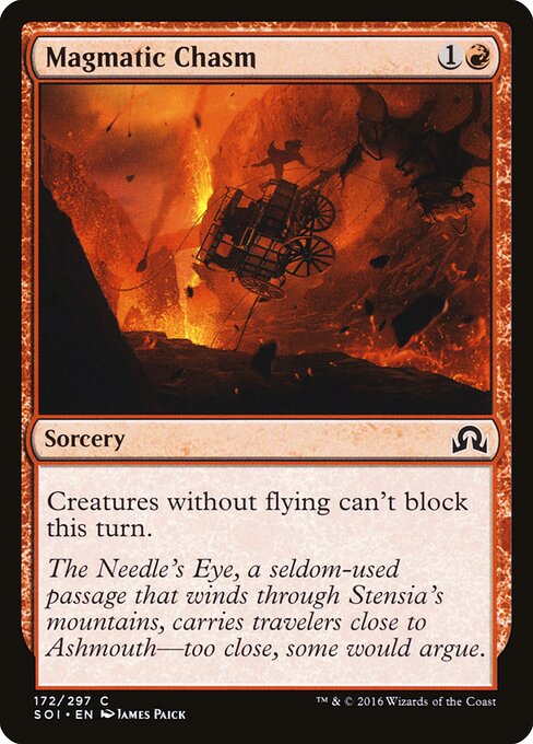Shadows over Innistrad - 172 - Magmatic Chasm - Common