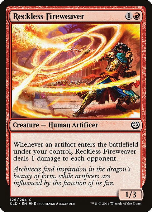Kaladesh - 126 - Reckless Fireweaver - Common