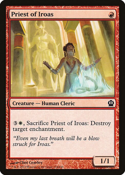 Theros - 134 - Priest of Iroas - Common