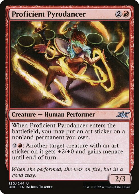Unfinity - 120 - Proficient Pyrodancer - Uncommon