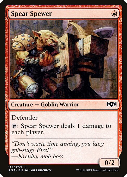 Ravnica Allegiance - 117 - Spear Spewer - Common