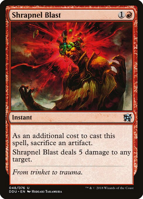 Duel Decks: Elves vs. Inventors - 48 - Shrapnel Blast - Uncommon