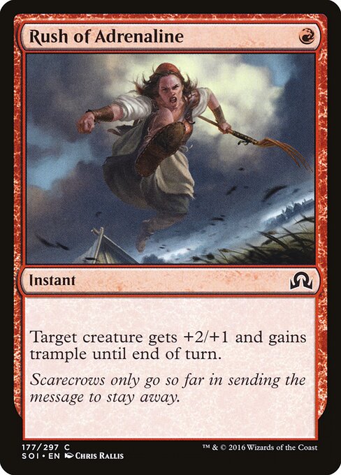 Shadows over Innistrad - 177 - Rush of Adrenaline - Common