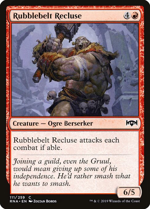 Ravnica Allegiance - 111 - Rubblebelt Recluse - Common