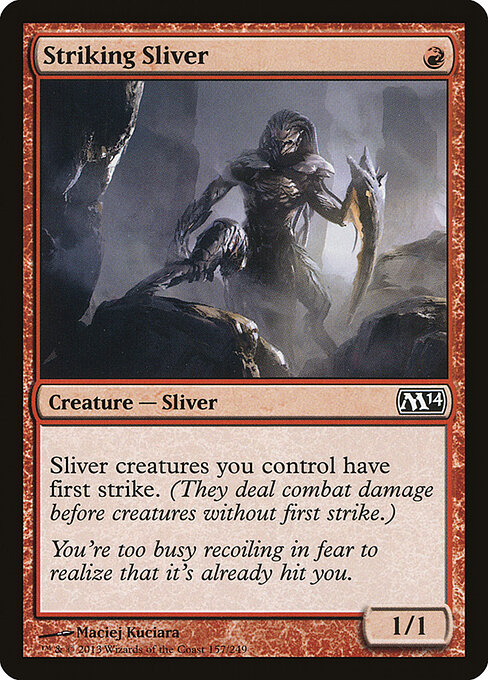 Magic 2014 - 157 - Striking Sliver - Common