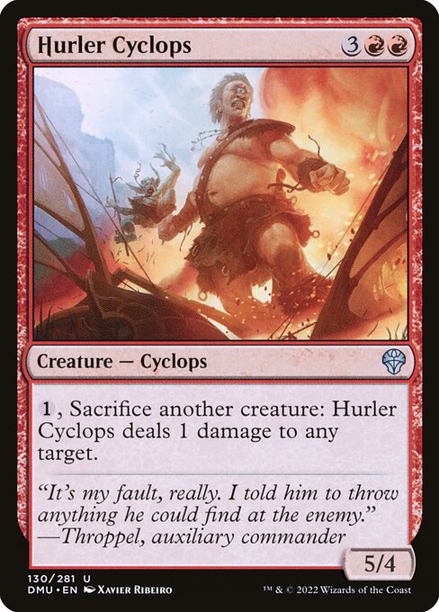 Dominaria United - 130 - Hurler Cyclops - Uncommon