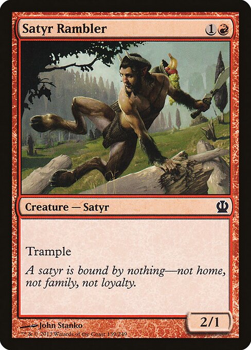 Theros - 139 - Satyr Rambler - Common