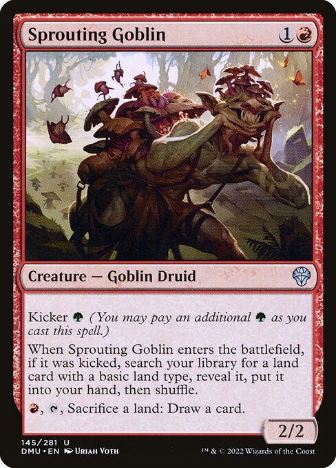 Dominaria United - 145 - Sprouting Goblin - Uncommon