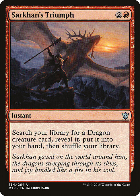 Dragons of Tarkir - 154 - Sarkhan's Triumph - Uncommon