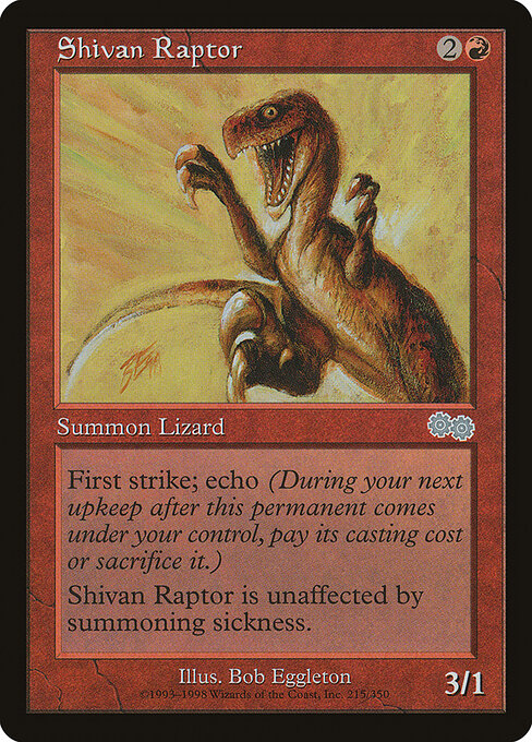 Urza's Saga - 215 - Shivan Raptor - Uncommon
