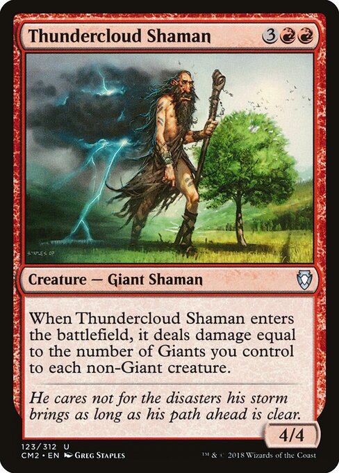 Commander Anthology Volume II - 123 - Thundercloud Shaman - Uncommon
