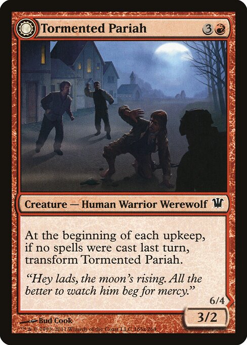 Innistrad - 165 - Tormented Pariah // Rampaging Werewolf - Common